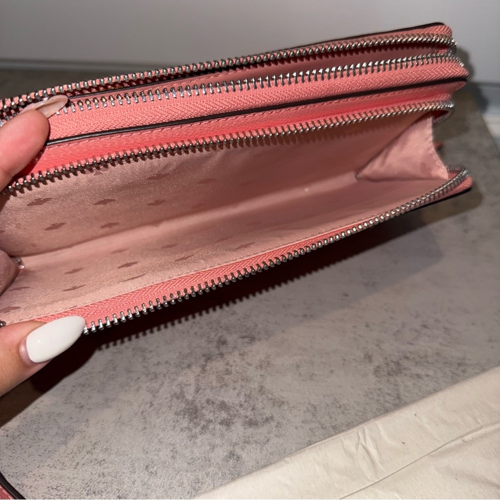 Kate Spade New York Patterson Drive Anita Wristlet Wallet Pink/Coralish - Picture 6 of 7